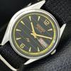VINTAGE SEIKO ACTUS AUTOMATIC JAPAN 6309A MENS BLACK COLOR DIAL WATCH A701296-5 R206a-a701296