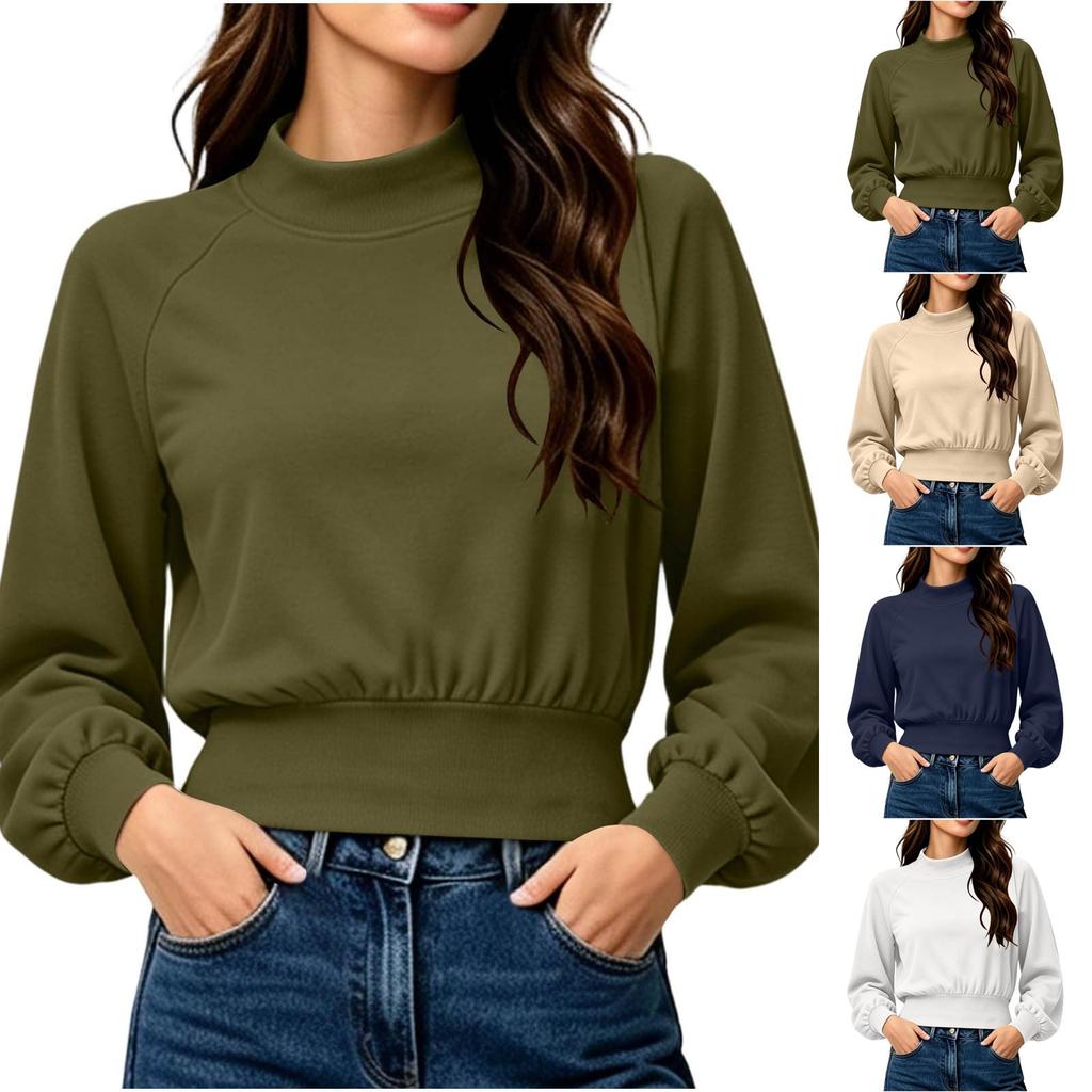 Women's Casual Long Sleeve Pullover Sweatshirt for Everyday Wear