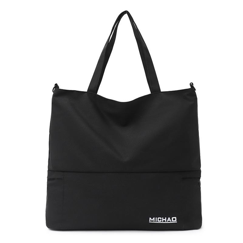 

New leisure short-distance travel bags, men s and women s portable large-capacity luggage bags, business travel dry and wet separation fitness bag чорний