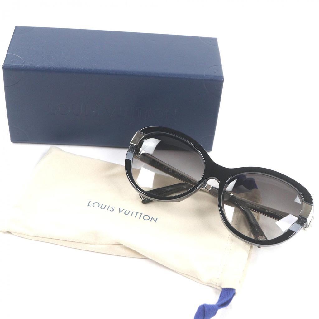 Great LOUIS VUITTON sunglasses Petite Spson Cateye Glitter black Used