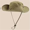 Western cowboy hat breathable sunscreen hat female climbing outdoor bucket hat sun male visor hat hiking hat