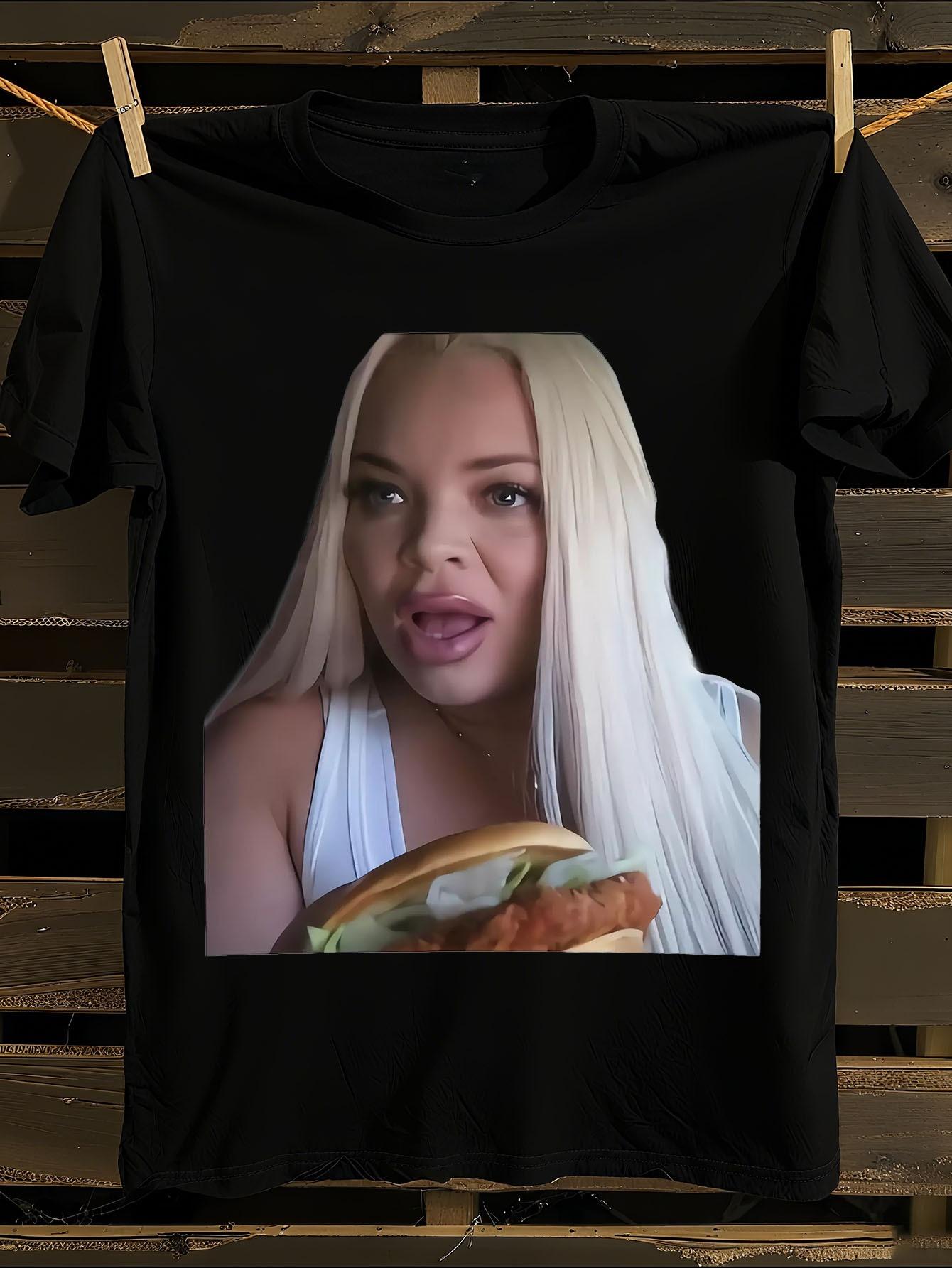 Trisha Paytas Huh What Funny Graphic T-shirt XXXL