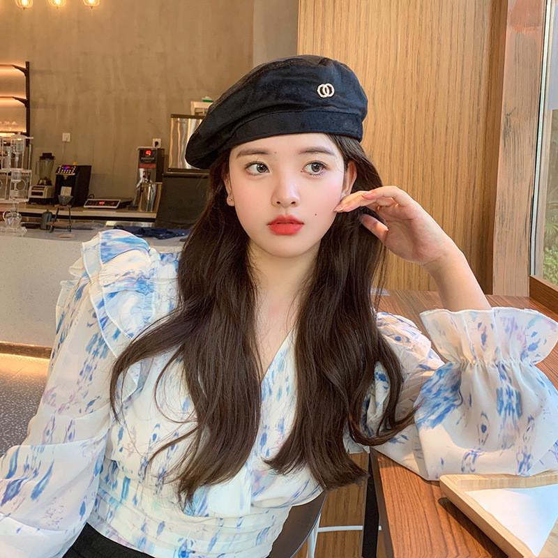 Womens New 2021 Beret Sweet Cute Cotton Adjustable Trendy Chic And