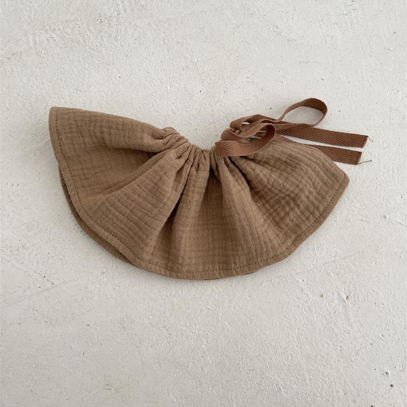 4Layers Cotton Gauze Baby Bibs Toddlers Newborns Printing Ruffle Feeding Burp Cloths Apron Baby Saliva Towel Drool Bib