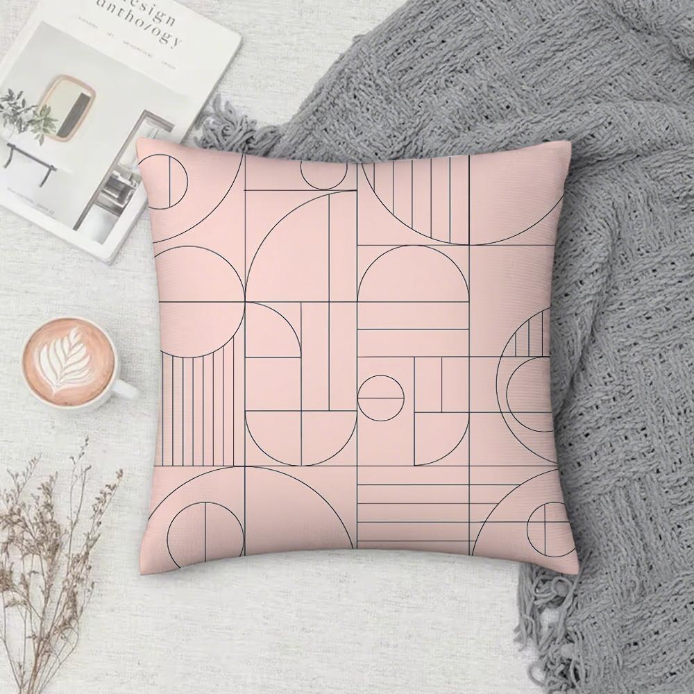 Minimalist Art Pillow Case Cover Square Sofa With For Pattern Comfortable Cushionsuitable Of Room