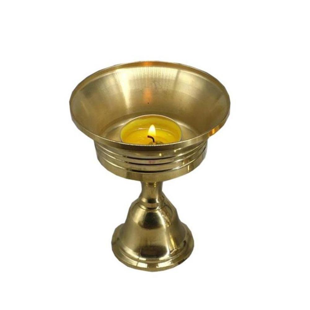 1PC Kerzenhalter Kupfer Butter Lampe Halter Lange Lampe Kerzenhalter Setzen Kerze Kupfer Tasse Wohnkultur