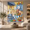 Decorative Tapestry,Asterix & Obelix Printed Wall Art, Lightweight Wall Hanging For Bedroom Background