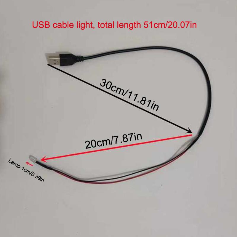 1 Stück 2/4/6 LED-Perlen mit USB-Anschluss 5V Miniatur Superhelle Lampe DIY Modellbau für Diorama DIY Handarbeit