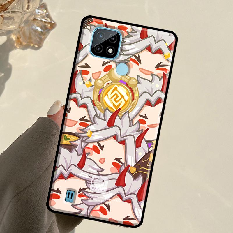 Genshin Impact Arataki Itto For Realme C67 C75 C61 C55 C53 C51 C21Y C25S GT 6 6T 5 GT7 Pro 10 11 12 13 14 Pro Plus Case