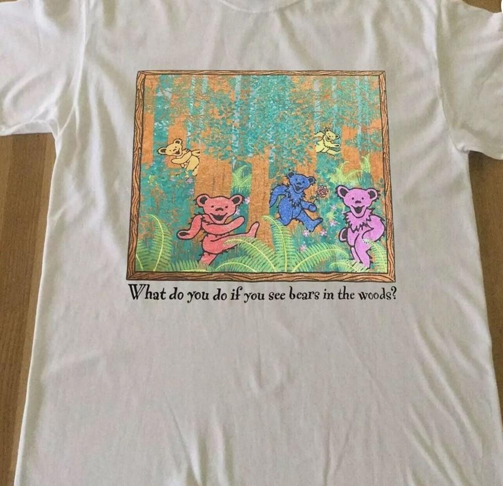 Grateful Dead T Shirt 1998 Bears In The Woods Unisex T-Shirt M