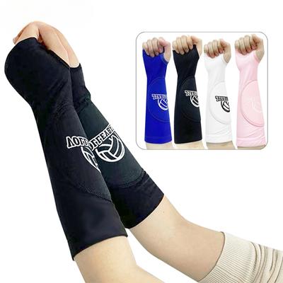 1 Pair Volleyball Arm Sleeves for Girls Padded Passing Forearm Sleeves with Thumbhole Volleyball Arm Pads Youth Women