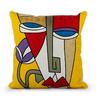 45x45cm Abstract Cushion Cover Pained Picasso Graffiti Pillow Case Art Painting Streak Face Pillowcase Modern Art Home Decor