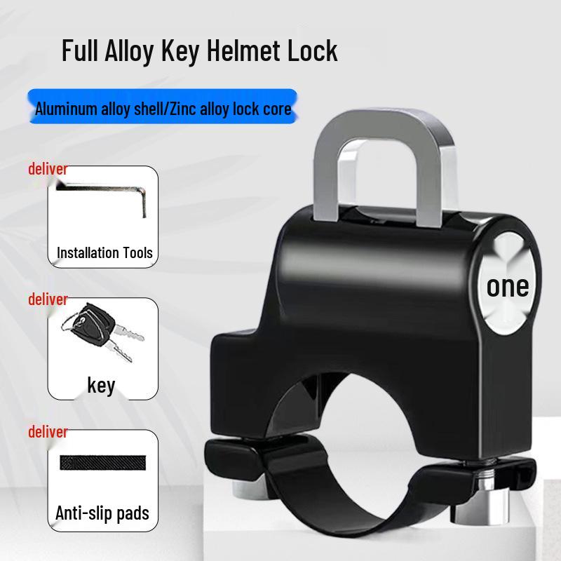 Anti-Theft Electric Bike Helmet Lock - Pry-Proof Fixed Hook for Bicycles