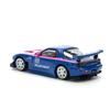 POP RACE Mazda RX7 Amemiya Blue Pink Finished Product PR640240 1/64 RE