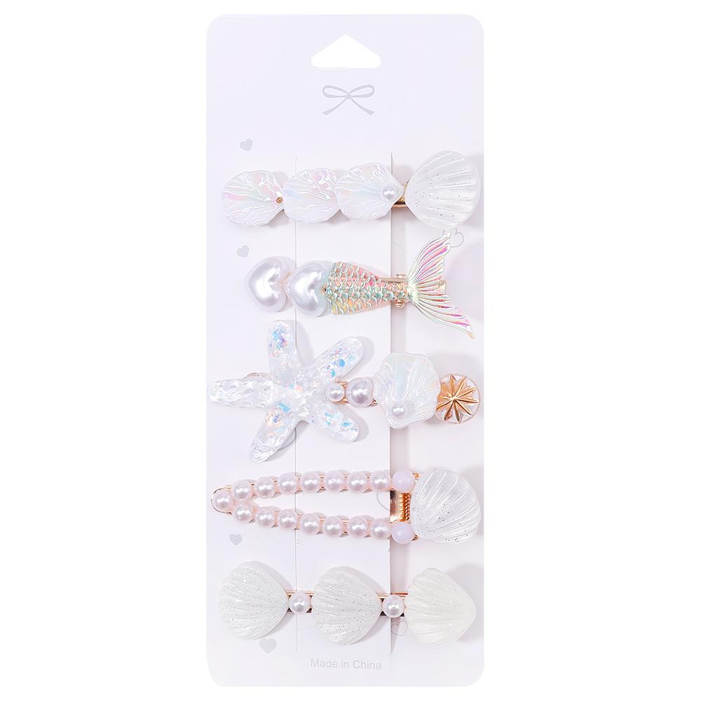 5-Piece Set New Women's Fashionable Hair Clip Accessories Simple Matching Hair Card Girls' Side Clip Gifts Headwear