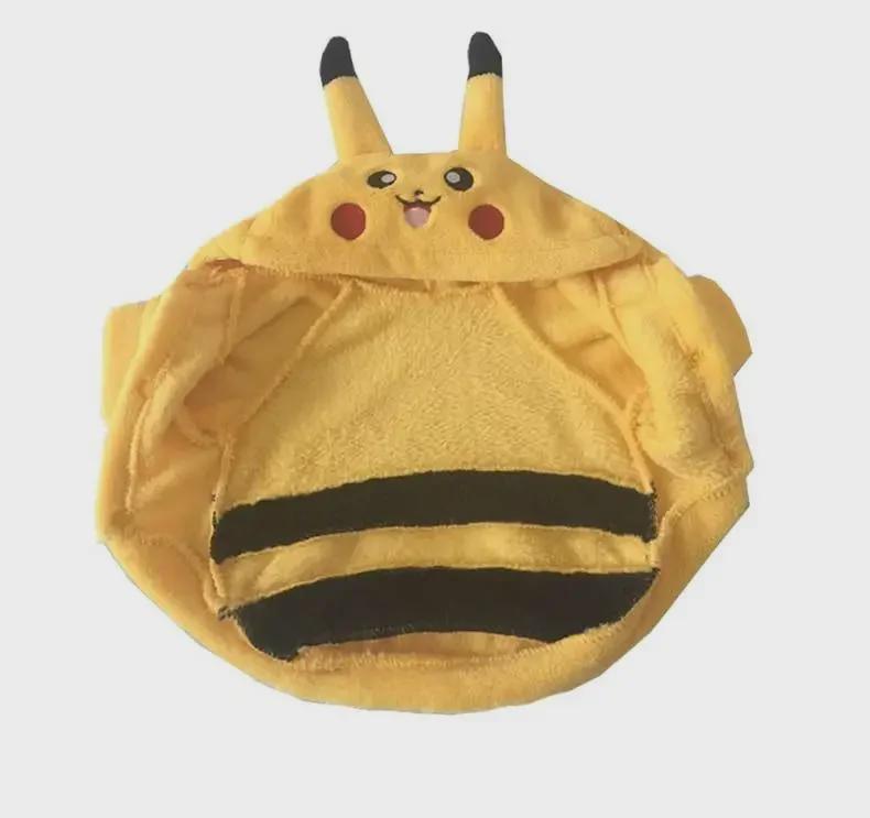 Universal Pikachu Pet Winter Outfit: Small Dog & Cat Warm Costume