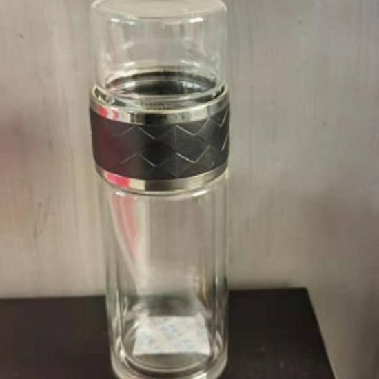 Summer Double-Layer Insulated Glass Tea Cup - Mini Infuser for Ladies 280ml