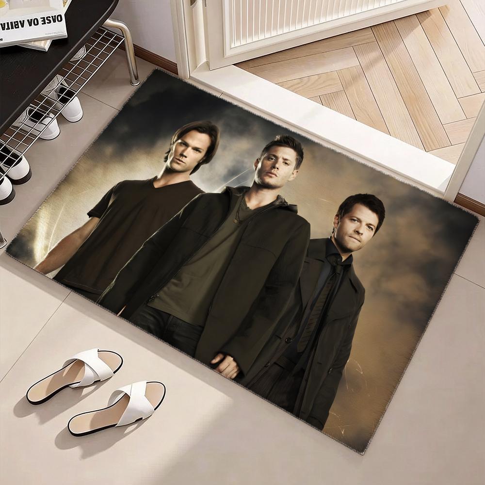 Supernatural TV Play Serie Floor Mat Soft Flannel Non-Slip Door Mat - Thickened Rug for Living Room Home Decor