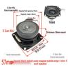 57mm Iron Shell 5W 8 Ohm Loud Magnet Speaker with Full Paper Cone for Radio Broadcast