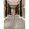 Sexy Pure Desire Sequin Dress Waist Dress Heavy Industry Dinner Dress Engagement Dress