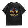 Labyrinth Should You Need Us Vintage T Shirt And Friends Movie Fan Vintage Washed Versatile Stretched Breathable