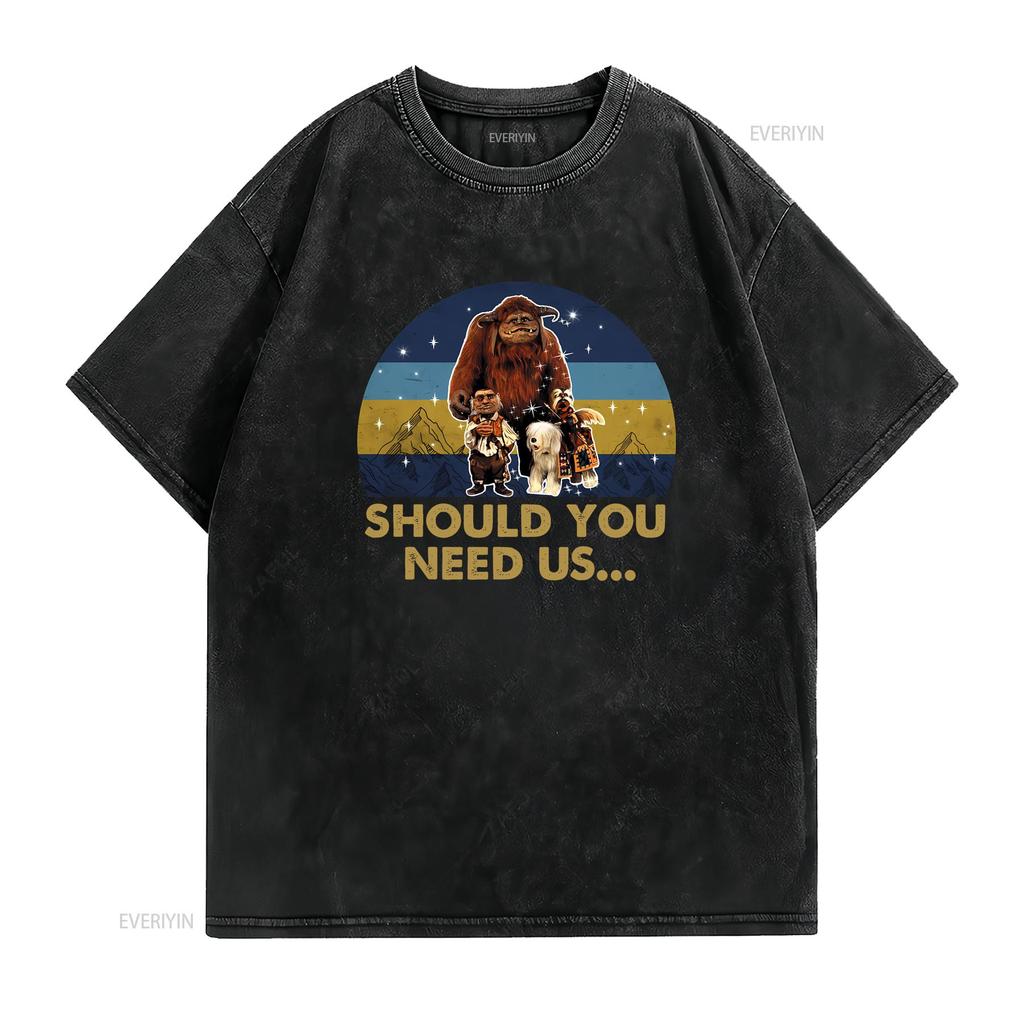 Labyrinth Should You Need Us Vintage T Shirt And Friends Movie Fan Vintage Washed Versatile Stretched Breathable