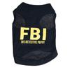 Puppy Shirt Pet Black Printed T Shirt Puppy Boys Girls Clothes Vest
