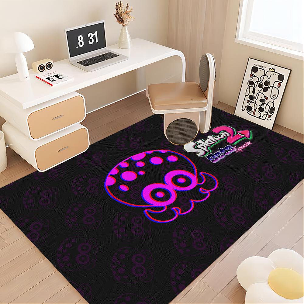 Game Splatoon Floor Mat Floor Mat INS Style Soft Bedroom Floor House Laundry Room Mat Anti-skid Household Carpets