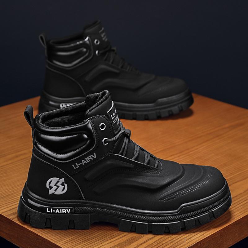 Fashion CYYTL Winter Mens Boots Ankle Casual Shoes Leather Cowboy Combat Tactical Motorcycle Chelsea Work Outdoor Hiking Designer Luxury