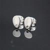 50pcs/lot stainless steel earrings connector findings stud earring post with For DIY Jewelry Making Findings Accessories