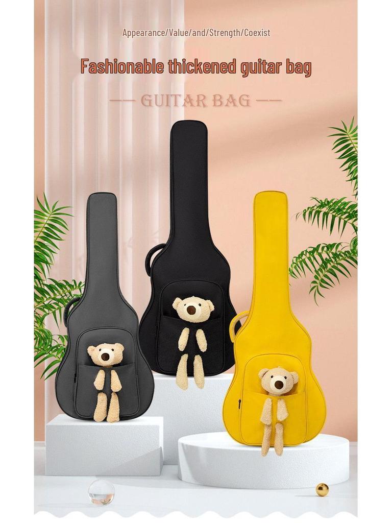 Akusticus Folk Guitar Gig Bag: Cute Personality Backpack for 40/41/36 Inch Guitars
