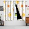 2pcs Curtains Cute Pattern Children Bedroom Daily Home Living Room Apartment Window Decor Blackout Curtains Heat Insulation