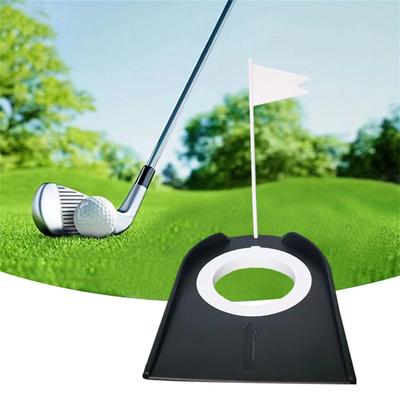 Golf Putting Cups and Flag Putt Training Hole Plastic Golf Training Aids Golf Training Putters for Kid and Adult