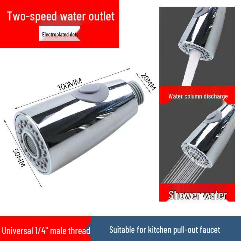 Precision Kitchen Sink Pull-Out Faucet Replacement: Anti-Splash Retractable Shower Nozzle
