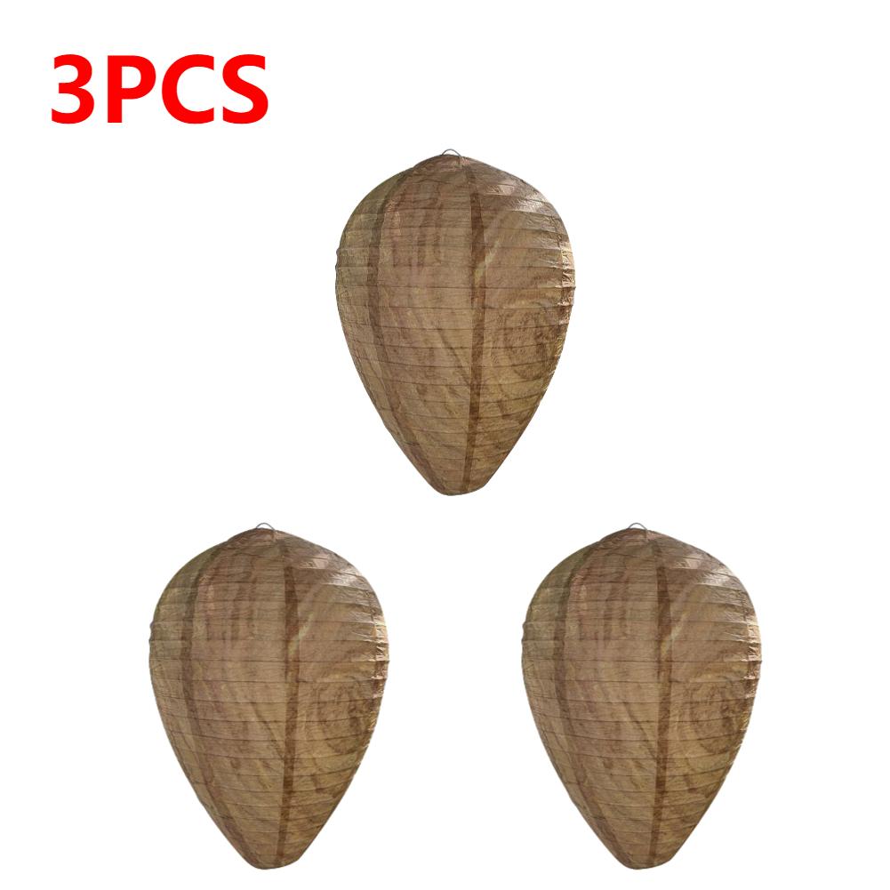 1-10 Stück Hängende Wespenhorst-Attrappe Fliegenfänger Papierwespen-Attrappe Bienen-Attrappe Abschreckung für Außenbereich Garten Insektenschutzfallen