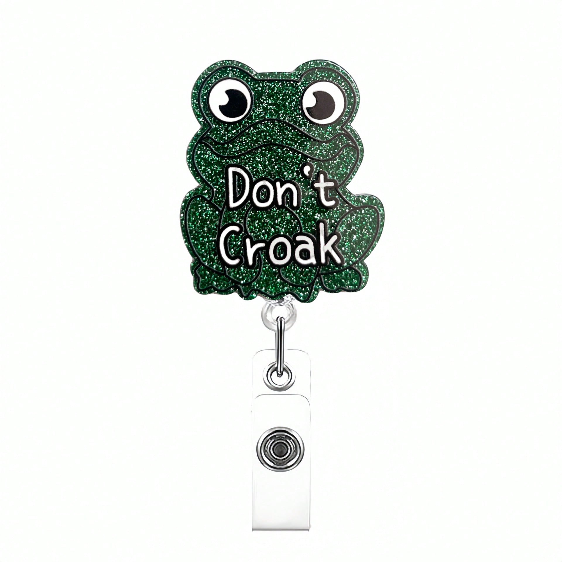 

1pc Funny Nurse Badge Reel, Retractable Cute Badge Clip With Rotating Alligator Clip, Suitable For Nurse Doctor Name Tag Badge Clip Multicolor