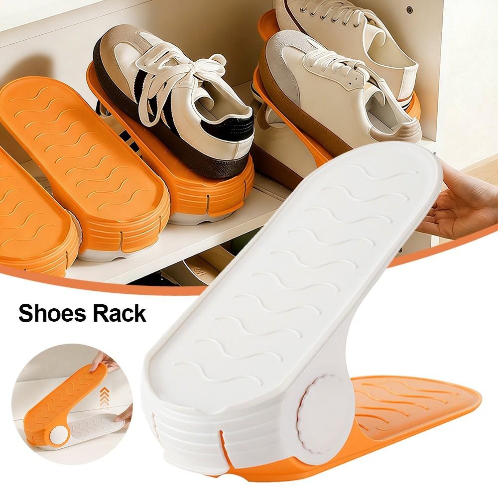 Durable Adjustable Shoes Rack Space Saving Double layer Shoes Organizer Orderly Organization Shoe Slots Organizer