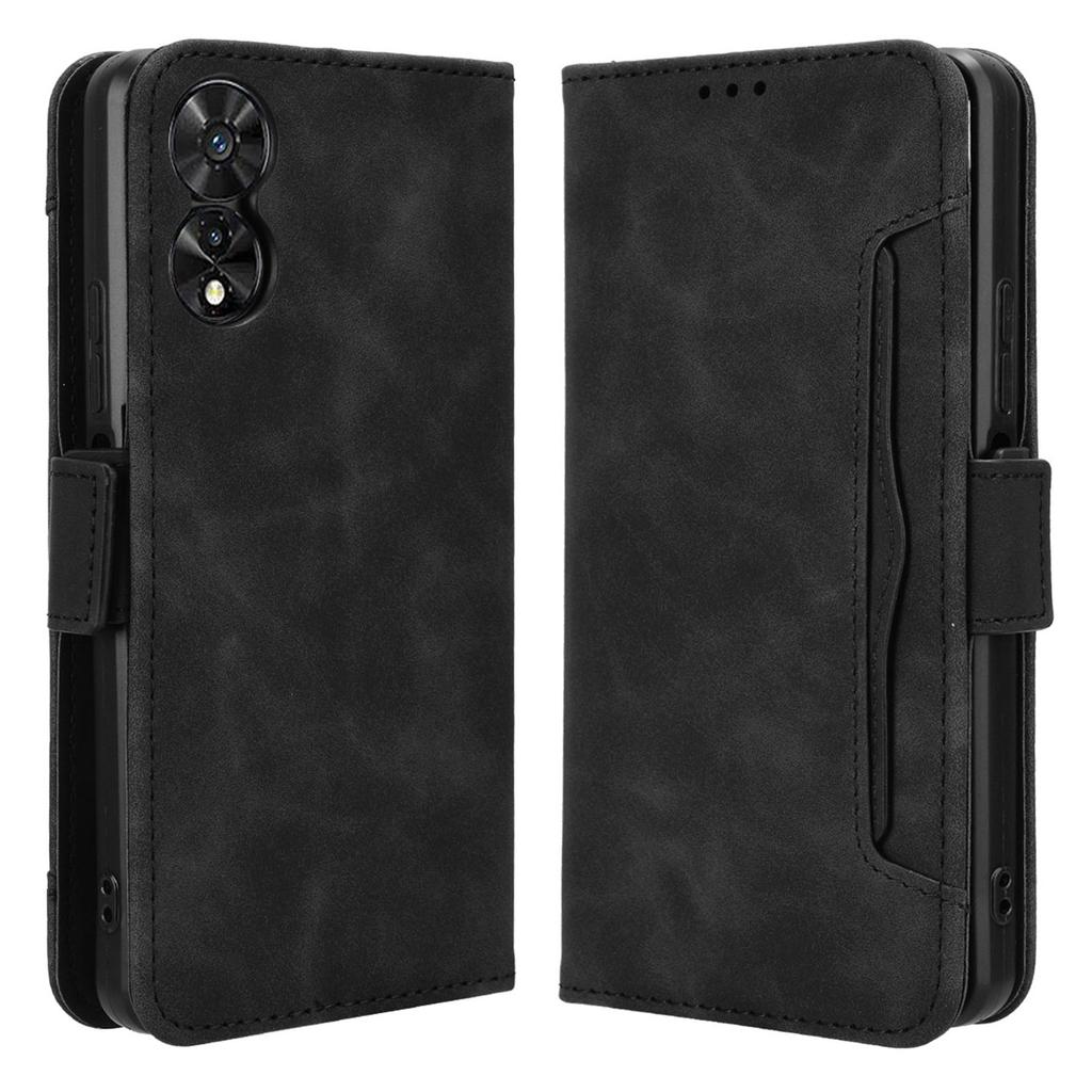 For TCL 50 SE Case PU Leather Multiple Card Slots Shockproof Flip Phone Cover