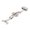 Silver Stainless Steel Watch Deployment Clasp High Finished Ergonomic Watch Buckle Replacement for