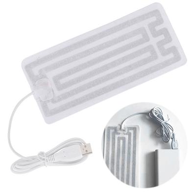 2Pcs USB 5V Electric Heating Pad Clothes Heating Mat Electric Heating Film DIY Thermal Clothing Outdoor Heated Jacket Vest