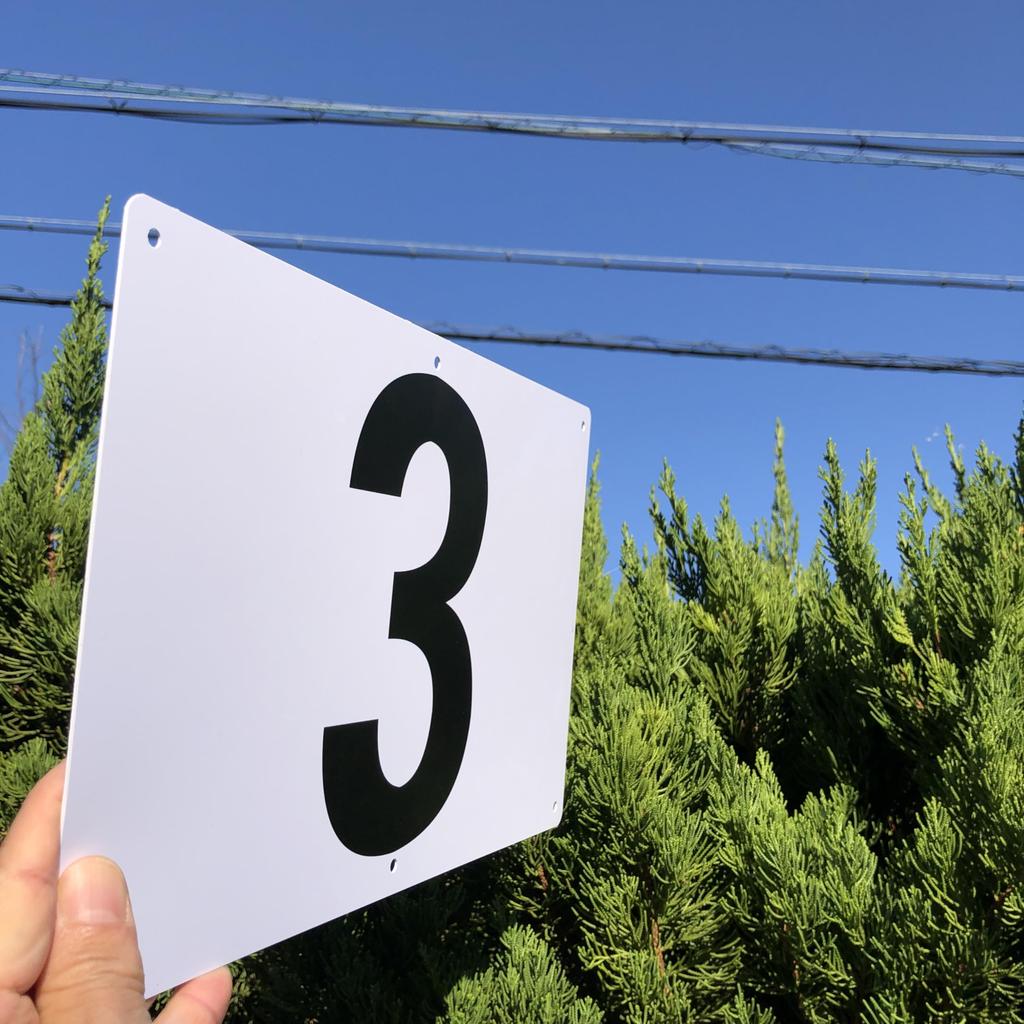 Numbered Sign Plates "1-10" White | 315 x 200mm White PVC Resin Board | Number Display Plates Parking Number Signs for Monthly/Contract Parking | 6 Mo