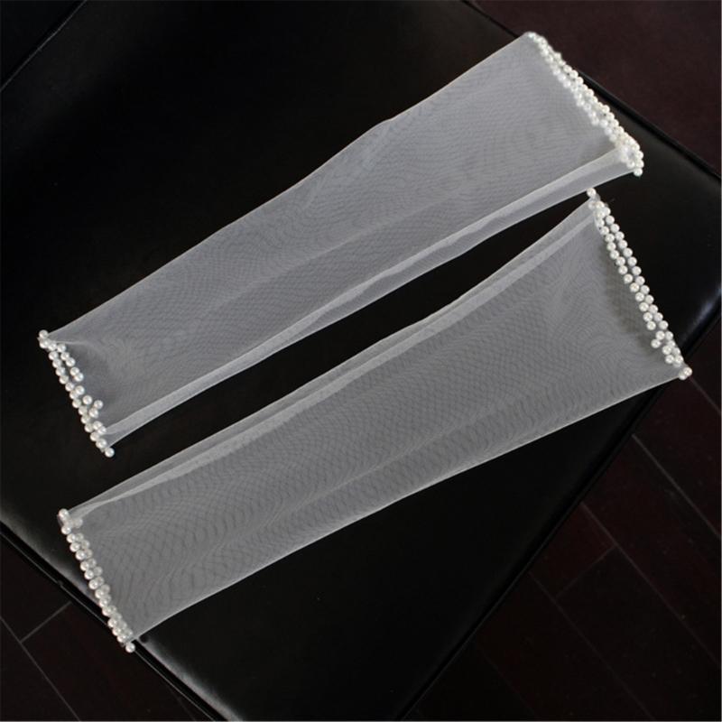 Wedding Pearls Gloves Wedding Gloves Party Supply Bridal Gloves for Concert Fingerless White Gloves