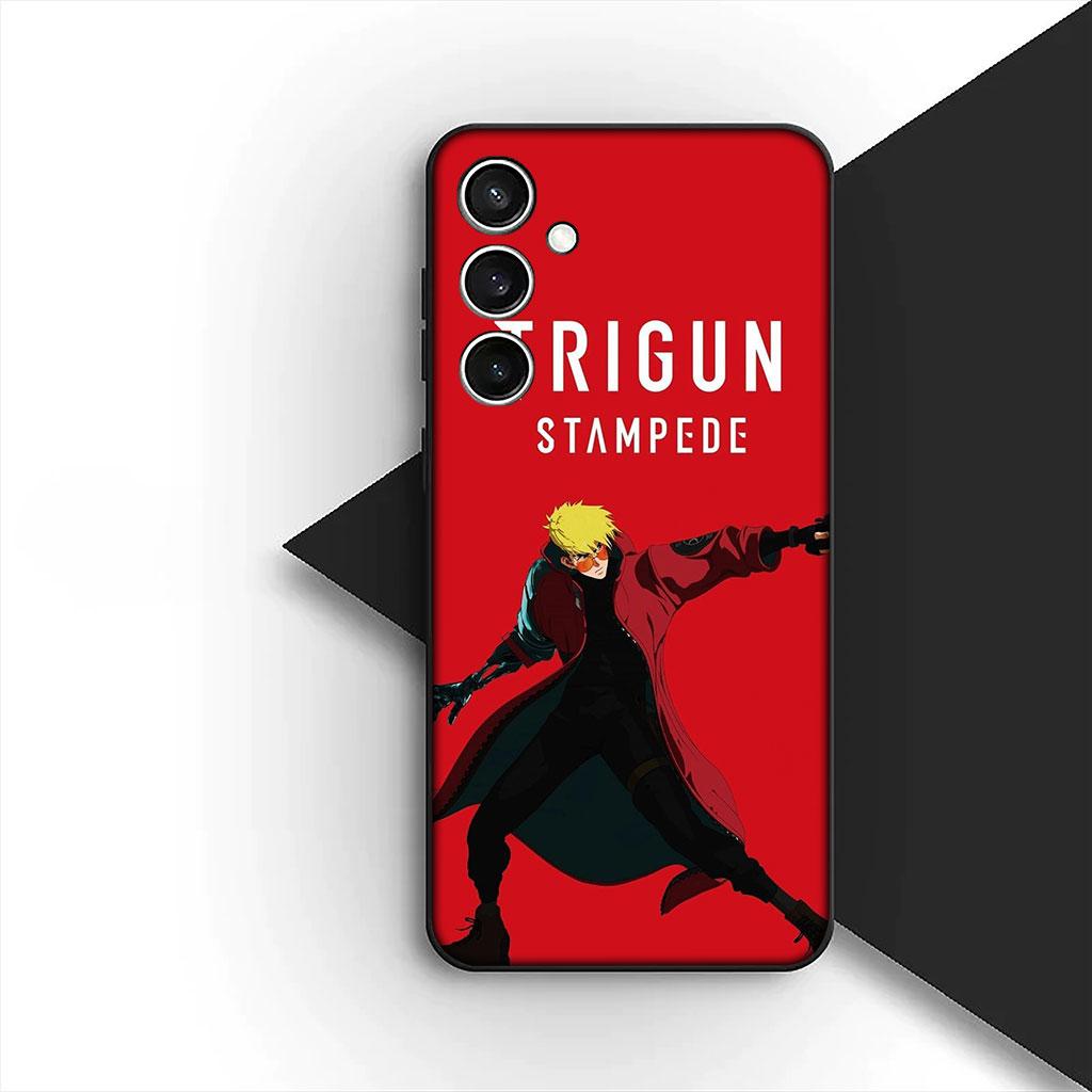 Handyhülle für Samsung Galaxy S25 S24 S23 FE Ultra Plus S7 Edge S25+ S23+ A56 5G Funda Hülle Weiche Hülle Trigun Stampede