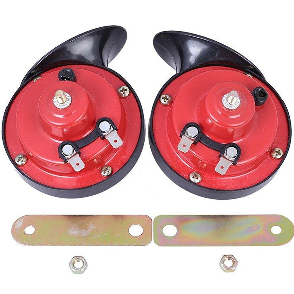 Para 120db Ślimak Air Horn Głośny Dual Twin Tone Motocykl Samochód Rower Ciężarówka 12V