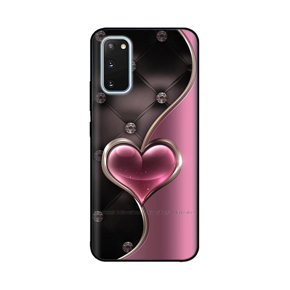 For Samsung Galaxy S20 Case Heart-Butterfly Phone Cover For Samsung S20 FE Liquid Silicone Fundas for Samsung S20 Ultra S 20