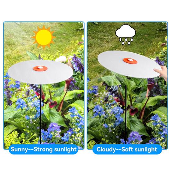 3 Pflanzenschirme Für Garten – Verstellbar, Mit 5-Zinken-Basis, Ø 60 Cm, Sonnenschutz Für Blumen & Gemüse