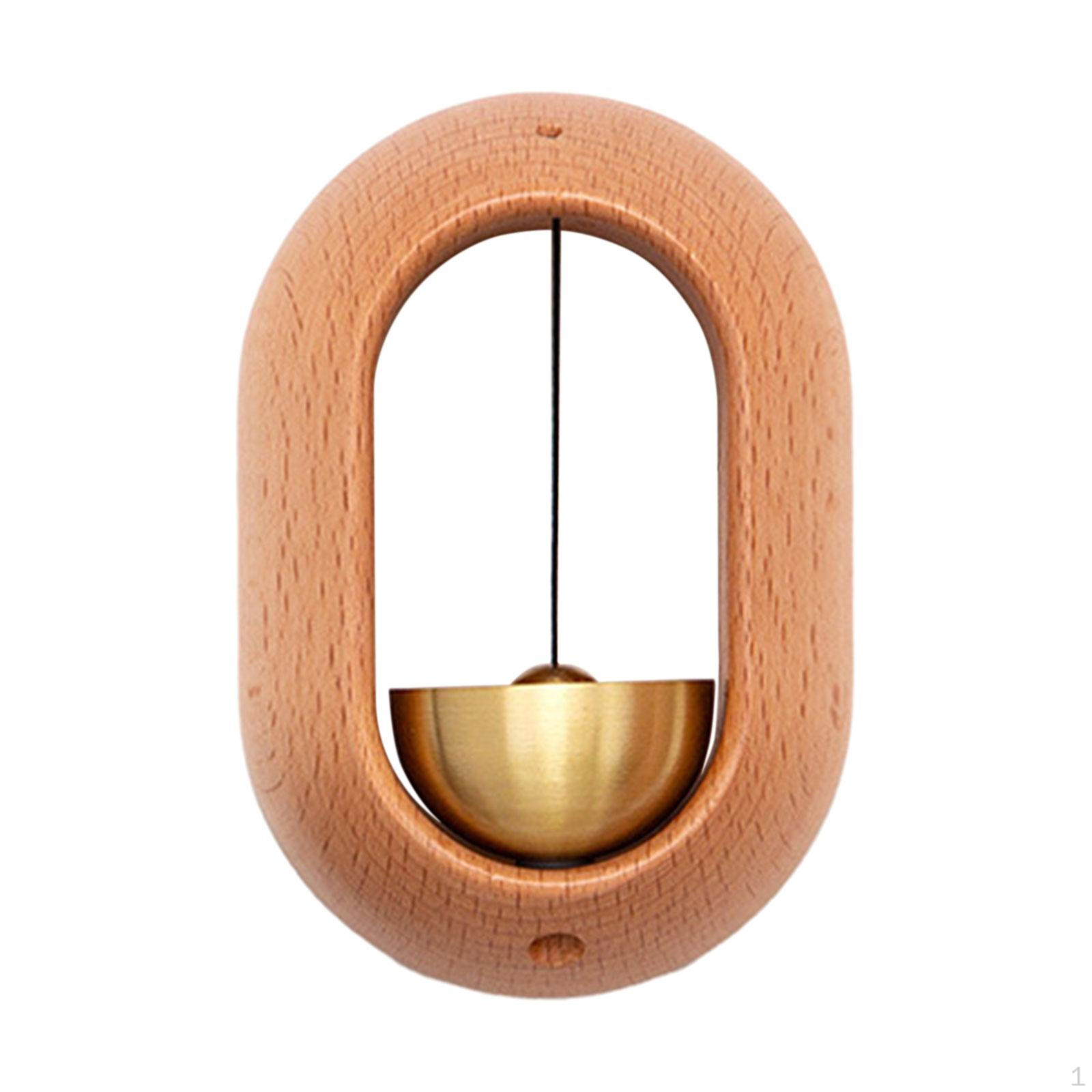 

Элегантный деревянный колокольчик для магазина для офиса и домашнего декора светло-коричневого