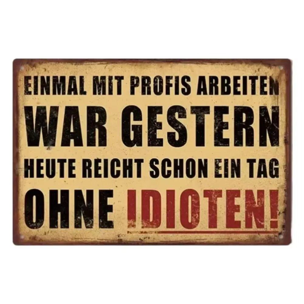Tin Sign Wall Art Retro Metal Painting Home Decor 20x30cm