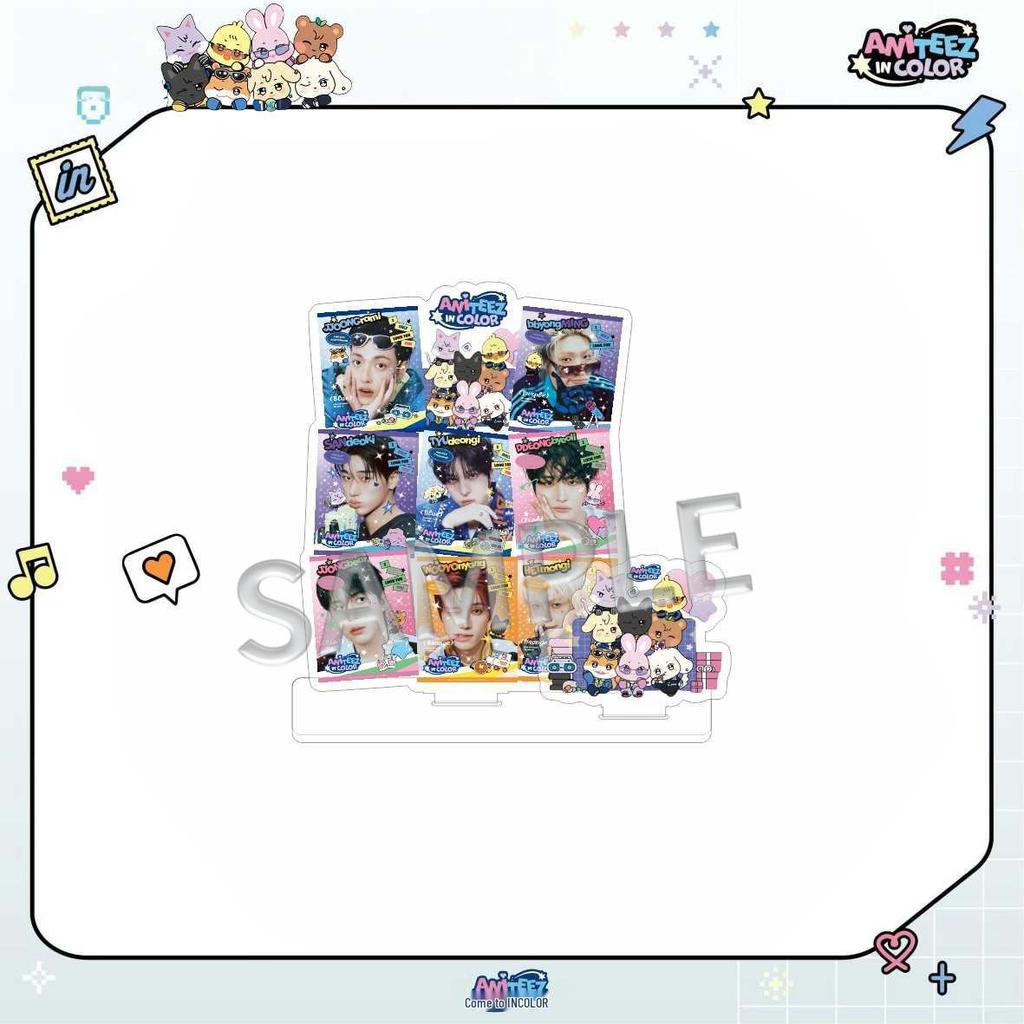 ATEEZ Double-Sided Acrylic Standee: Star-Themed Desktop Ornament Concert Merchandise