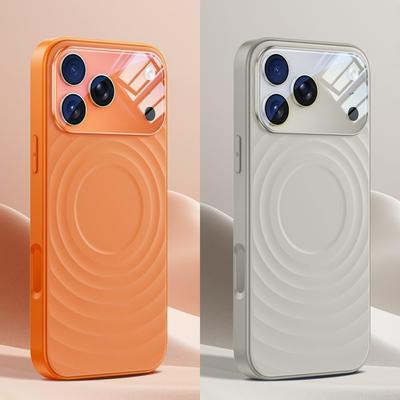 Magnetic Ripple Liquid Siliocne For Magsafe Case For iPhone 17 16 15 Pro Max Clear Camera Protector Cap for iPhone 17 16 Pro